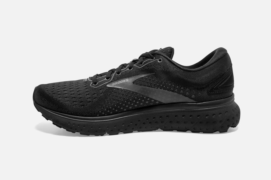 Brooks Running Shoes - Glycerin 18 Road Mens - Black - CZU-239814